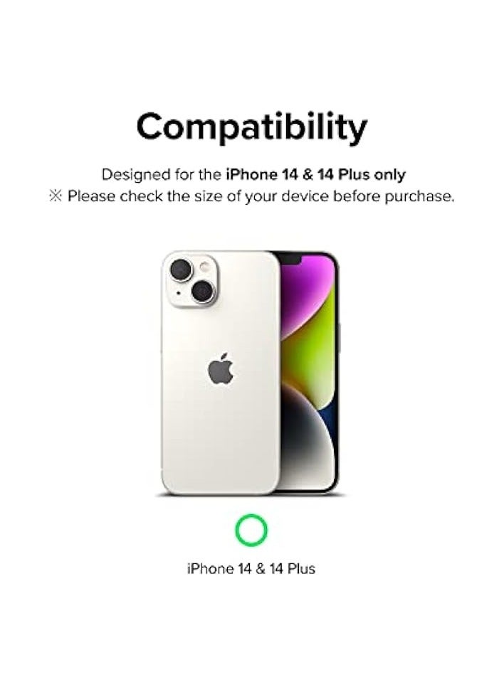 PROMASS Camera Styling Compatible with iPhone 14 Plus, iPhone 14 Camera Lens Protector, Aluminium Frame Tough Protective Cover Sticker - Black - Image 2