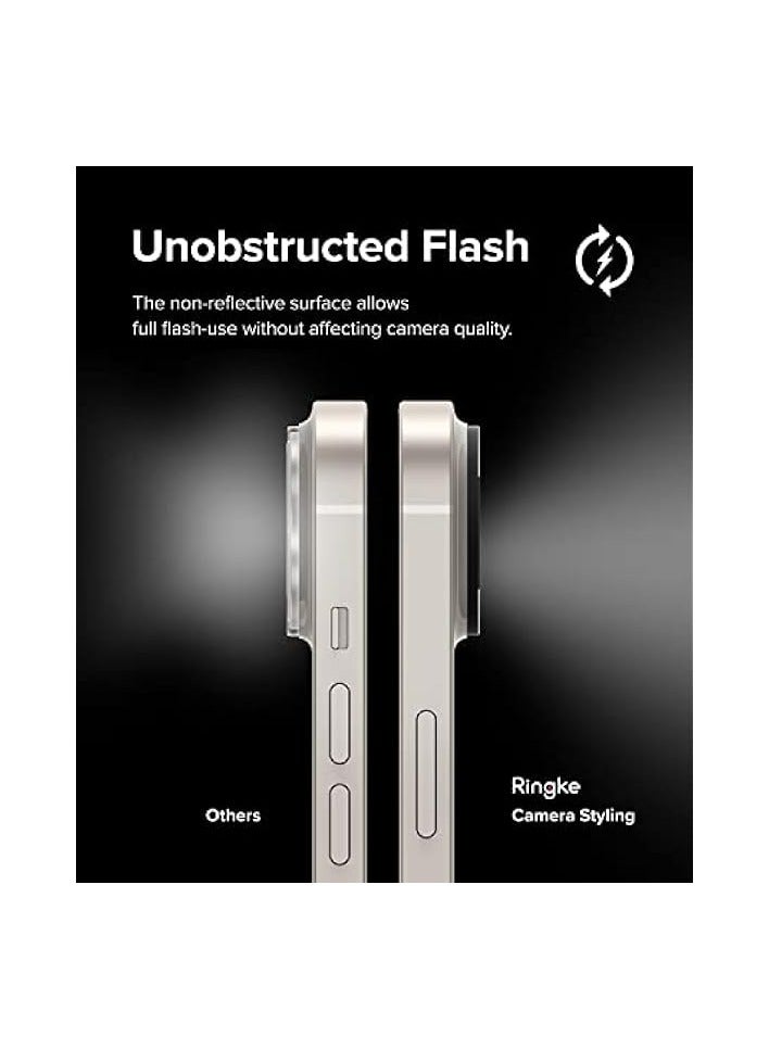 PROMASS Camera Styling Compatible with iPhone 14 Plus, iPhone 14 Camera Lens Protector, Aluminium Frame Tough Protective Cover Sticker - Black - Image 5