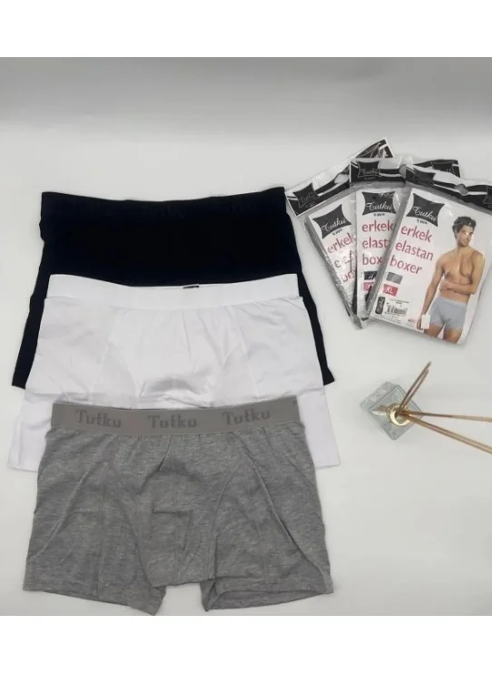 توتكو Passion Men's Elastane Boxer 3 Pieces