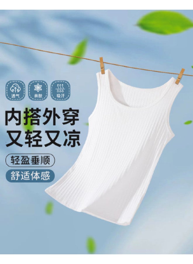 Red Bean Women'S Sleeveless Undershirt, Skin-Friendly, Breathable, Seamless, Back-Enhancing Basic Innerwear Top - Image 1