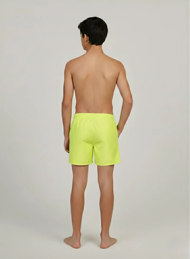 جاست نيتشر شورت سباحة أصفر فلوري للأولاد