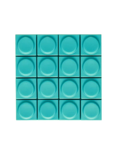 Doys Color Building Block Toy Key Cap 1U Non-engraved 16 Colors Transparent Frosted German PC Mechanical Chain Key Cap-Color:Pbt Cyan*1 Piece