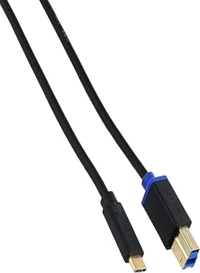 Deleycon kx 2475 type-c 3.0 to usb b (printer) 5 gbit/s data cable, 1meter - black