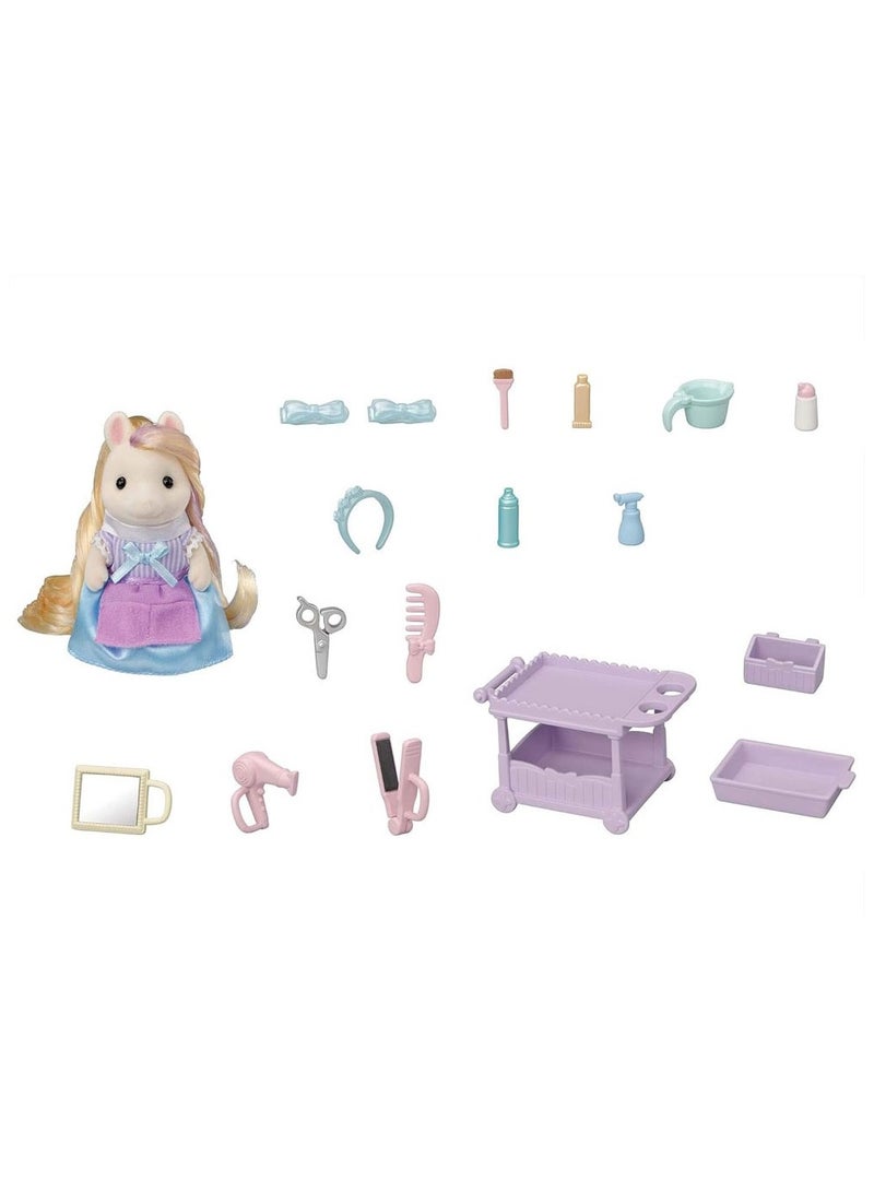 Sylvanian Families Sylvanian Families Ponys Hair Stylist Set  - Image 3