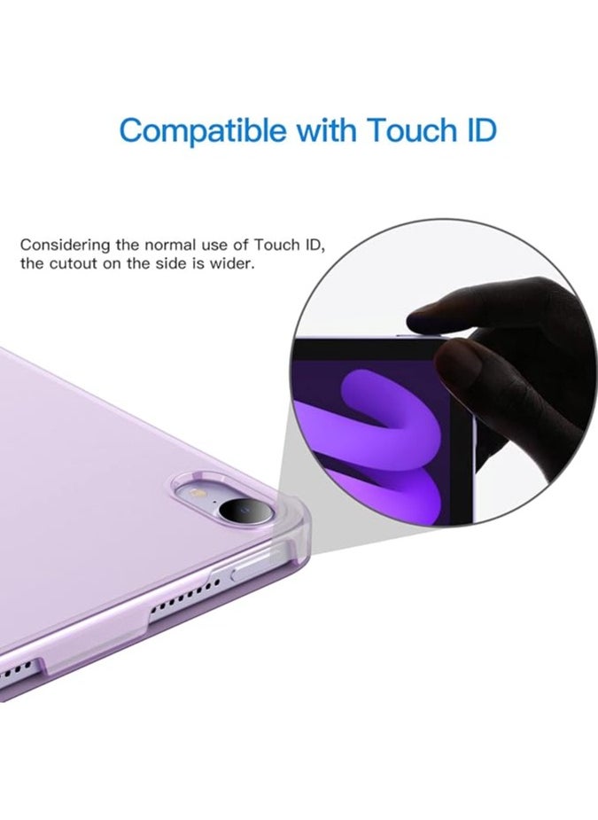 General - Case for iPad mini (A17 Pro, 2024 Model, 7th Generation) / mini 6 (2021 Model, 6th Generation), Slim Stand Hard Back Shell Smart Cover with Auto Wake/Sleep - Image 1