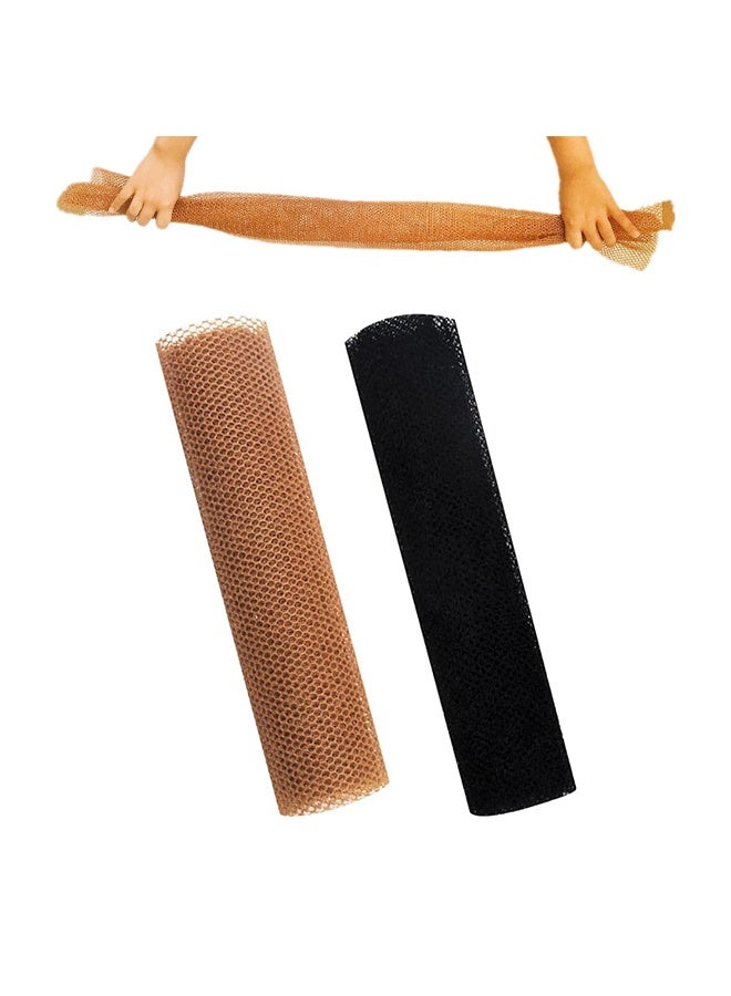 2 Pieces Bath Towel Set Back Scrubber Body Exfoliating Cloth for Shower Long-Handled Back Scrubbers Shower Towel Soft Nylon Material - Image 1