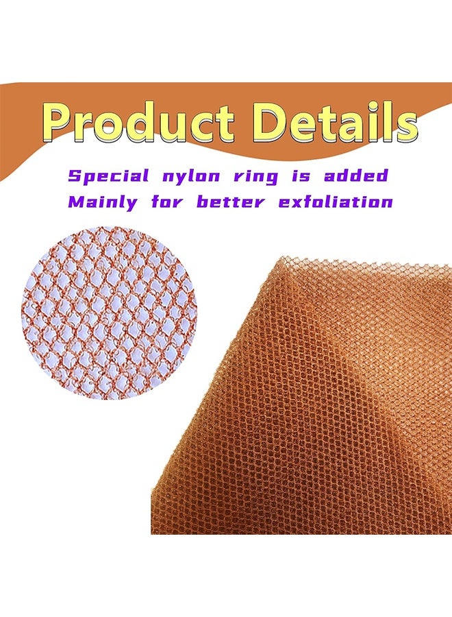 2 Pieces Bath Towel Set Back Scrubber Body Exfoliating Cloth for Shower Long-Handled Back Scrubbers Shower Towel Soft Nylon Material - Image 3
