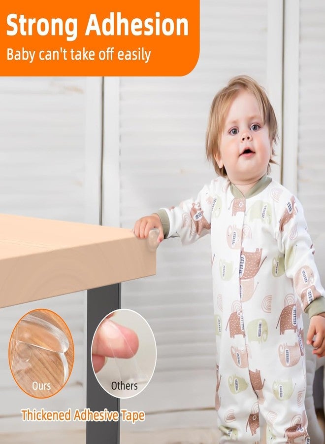 VIDORA Transparent Table Corners Edge Protector - Durable, T-Shaped Baby Proofing for Safety Against Sharp Furniture, Strong Adhesive Soft Silicone Guards (Pack of 4) - Image 2