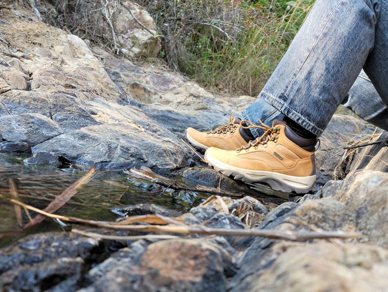 CC-Los Men's Waterproof Hiking Boots Outdoor Relaxed Fit Lightweight Wheat Size 13 - Image 5