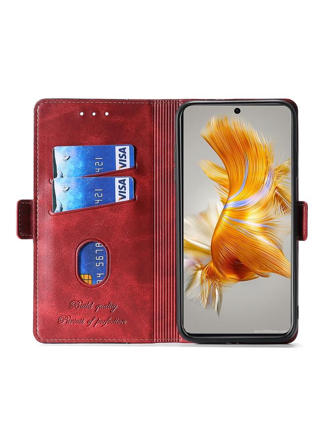 S-TOP Case For Huawei Mate 50 Contrast Color Side Buckle Leather Phone Case - Image 3