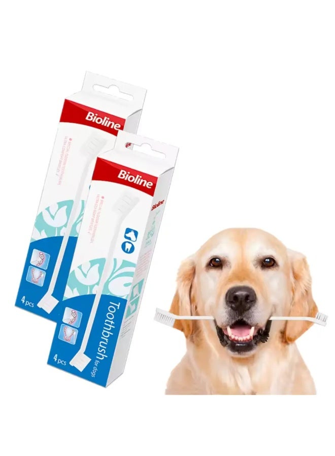 بايولاين مجموعة فراشي أسنان للكلاب من بايولاين – 4 قطع - Image 2