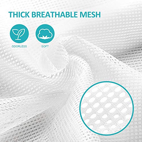 Dalykate Mesh Laundry Bags, 24" x 36", Heavy Duty with Reinforced Handles, Foldable & Portable, Drawstring Closure, 3-Pack, Mixed Colors - Image 5