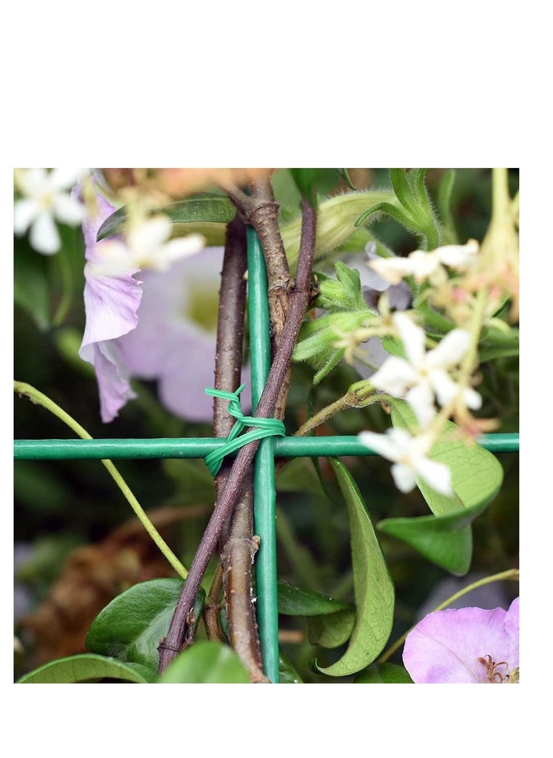 KASTWAVE 328ft (100m) Plant Tie Twist Tie Garden Multifunction Sturdy Green Coated Metal Cable Spool Roll Wire Ties Strap String Food Bag Multi-Purpose Plant for Gardening Home Office  - Image 4