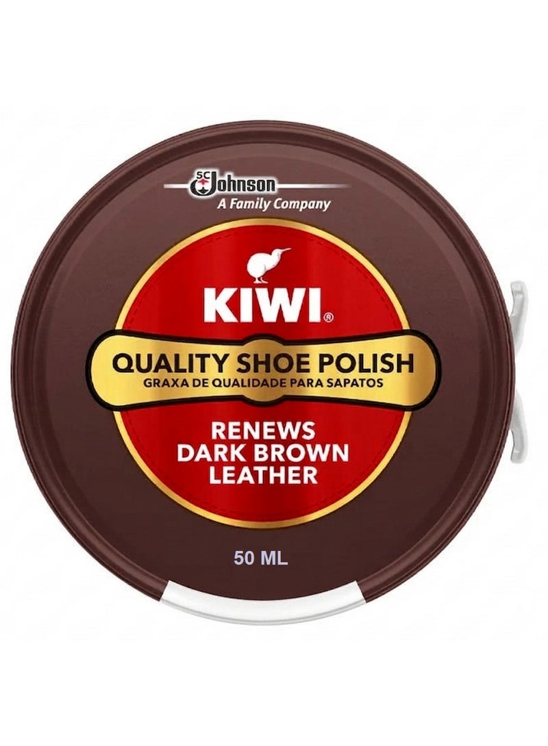Kiwi Quality Shoe Polish Brown 50 ML - Image 1