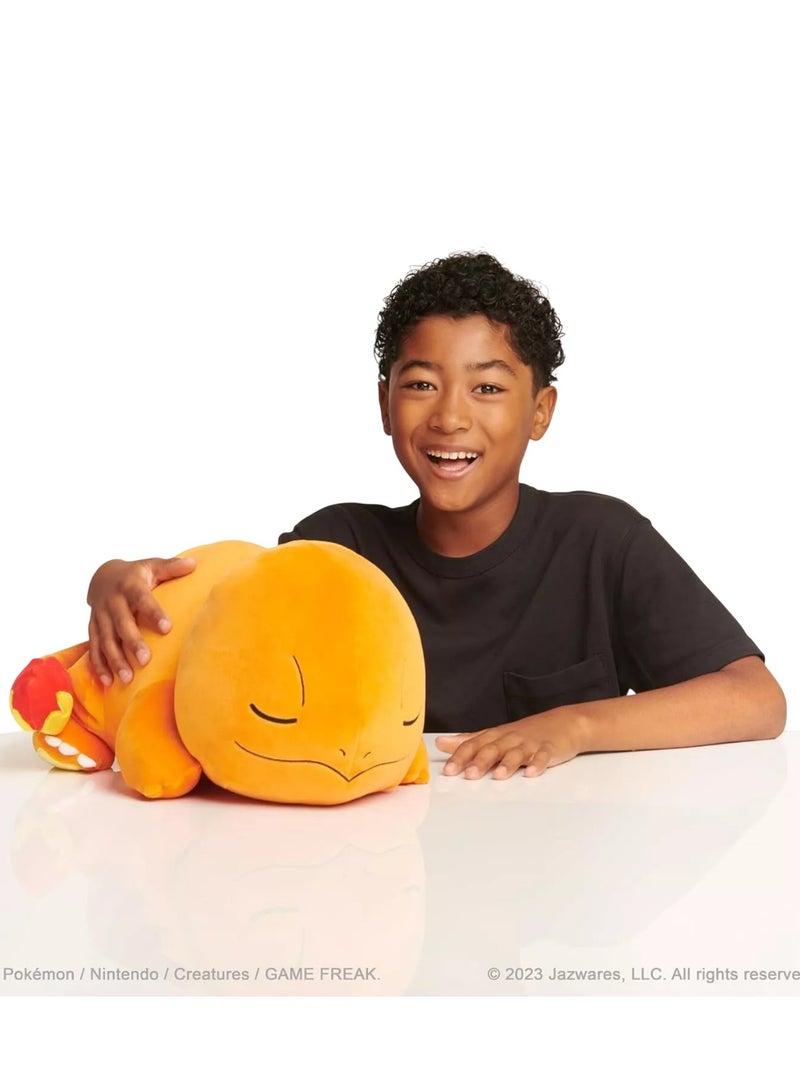 Pokemon Sleeping Plush 18-Inches, Assorted 1 Piece (Style & Color May Vary) | Pikachu & Charmander | Collectible Plush Toy | Soft Toy | Gift for Kids and Adults - Image 3