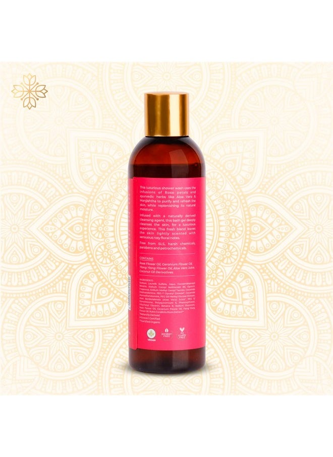 Pure Elements Exotic Rose Bath & Shower Gel | A Luxurious Body Wash For Women & Men | Paraben Free Formula | 100% Vegan (200 Ml)  - Image 3