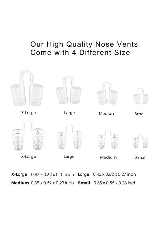 Anti Snoring Device, Reduce Snoring Solution, Comfortable Nasal Dilators to Relieve Snore for Better Sleep Sleeping Aid Sleep 8 Pack