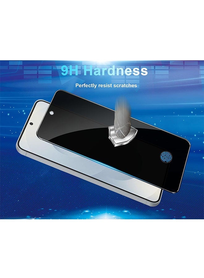 2 Pack Privacy Screen Protector for Samsung Galaxy S24 Ultra, Anti Drop and Spy Private Tempered Glass, Support Ultrasonic Fingerprint ID, Friendly Comfortable Touch Accessory - Image 2