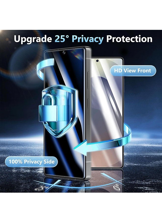 2 Pack Privacy Screen Protector for Samsung Galaxy S24 Ultra, Anti Drop and Spy Private Tempered Glass, Support Ultrasonic Fingerprint ID, Friendly Comfortable Touch Accessory - Image 5