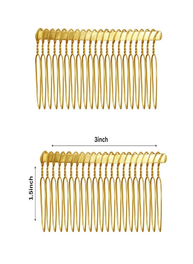 SATRA TRADERS (Size : 73MM 10PCS) Hair Accessories Hair Clip/Comb Pin/Jooda Pin For Hair Accessories Raw Material Making (Golden) - Image 3