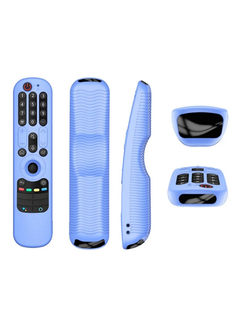 Universal LG Magic Remote Control Case Compatible with AN-MR21GC AN-MR21GA AN-MR21N Anti Shock Anti Slip Protective Silicone Sleeve Cover Skin Blue  - Image 1