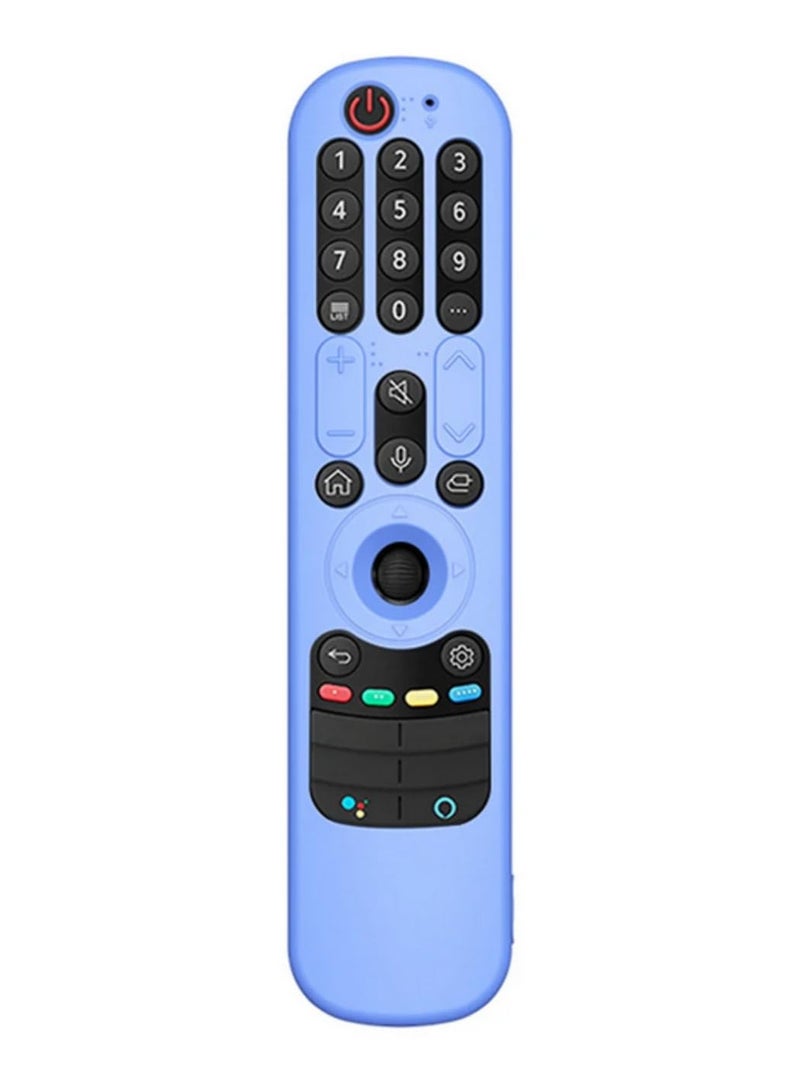 Universal LG Magic Remote Control Case Compatible with AN-MR21GC AN-MR21GA AN-MR21N Anti Shock Anti Slip Protective Silicone Sleeve Cover Skin Blue  - Image 3