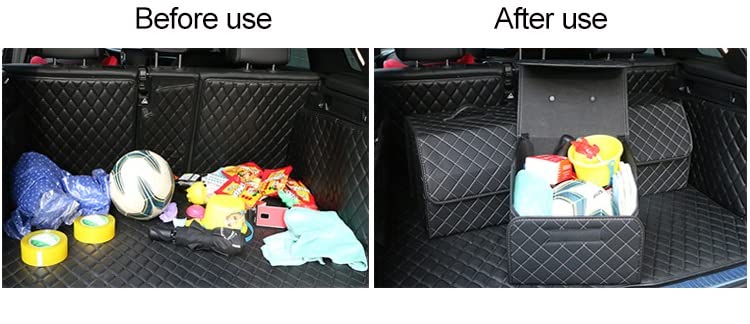 BROGBUS Non-Woven Foldable Car Storage Organizer (Black), Automobiles - Image 3