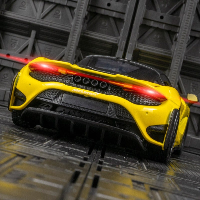 Color Po 68281 Simulation 765Lt Super Running Alloy Car Model Ornaments Collection Children'S Sound And Light Steering Toy Car - Image 5