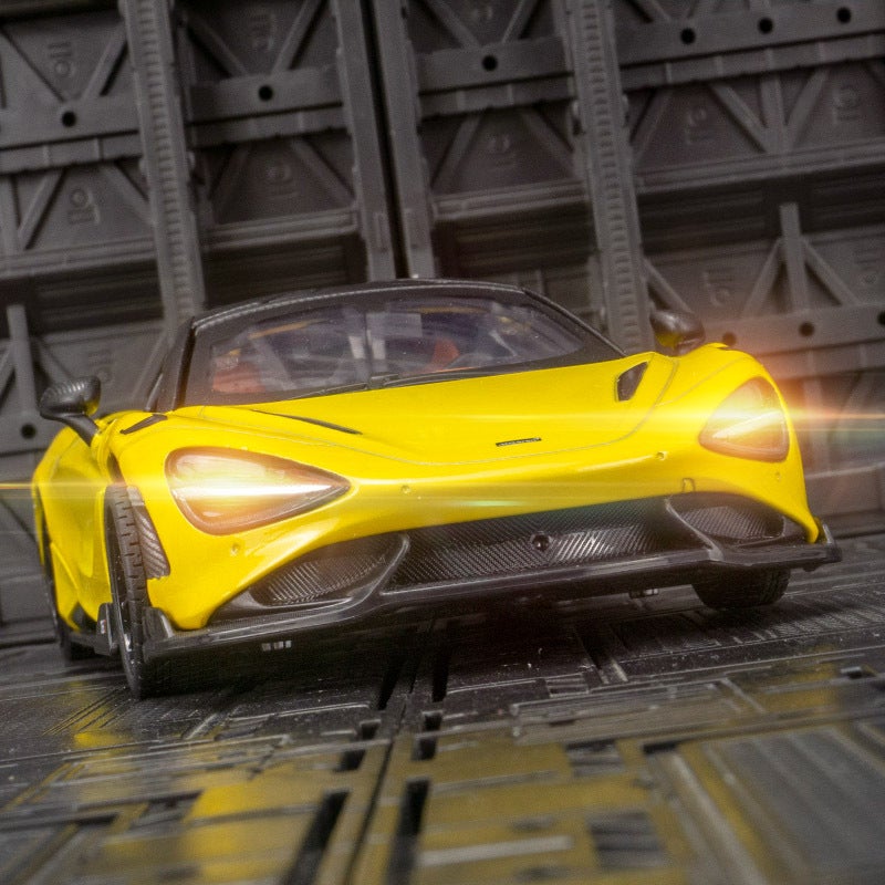 Color Po 68281 Simulation 765Lt Super Running Alloy Car Model Ornaments Collection Children'S Sound And Light Steering Toy Car - Image 4