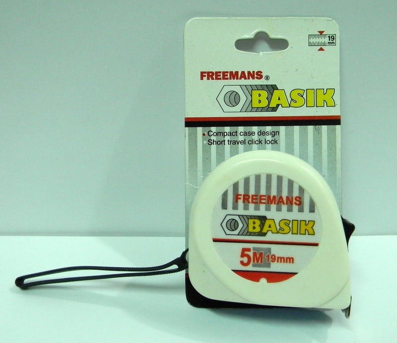 Freemans Basik Steel Measuring Tape 5 Meter X 19 Mm - With Click Lock (1.00) - Image 1