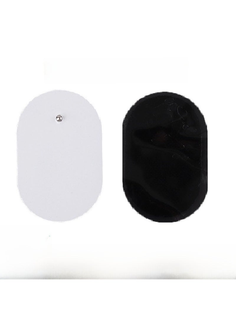 Generic New Oval Electrode Pads Clip-on Digital Meridian Massager White 