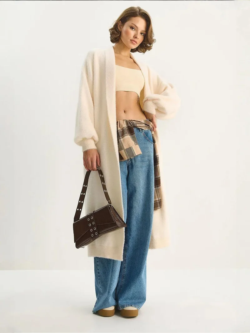 LUCCI Oversize Knit Cardigan