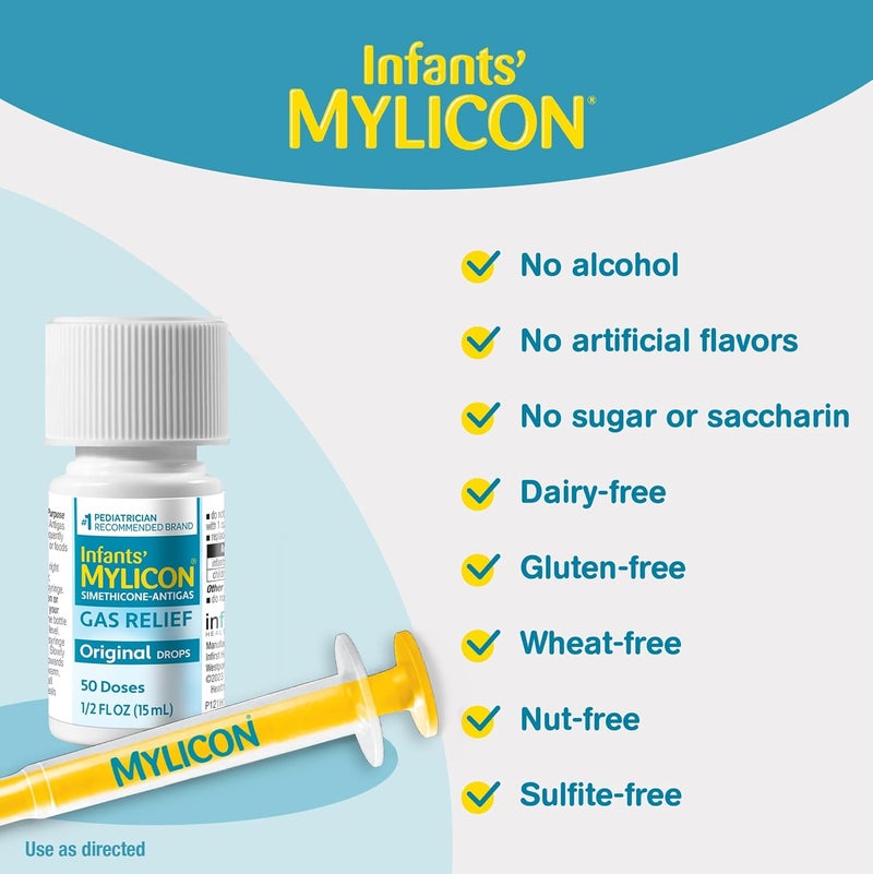 Mylicon قطرات تخفيف الغاز للأطفال والرضع، التركيبة الأصلية، 0.5 أونصة سائلة - Image 5