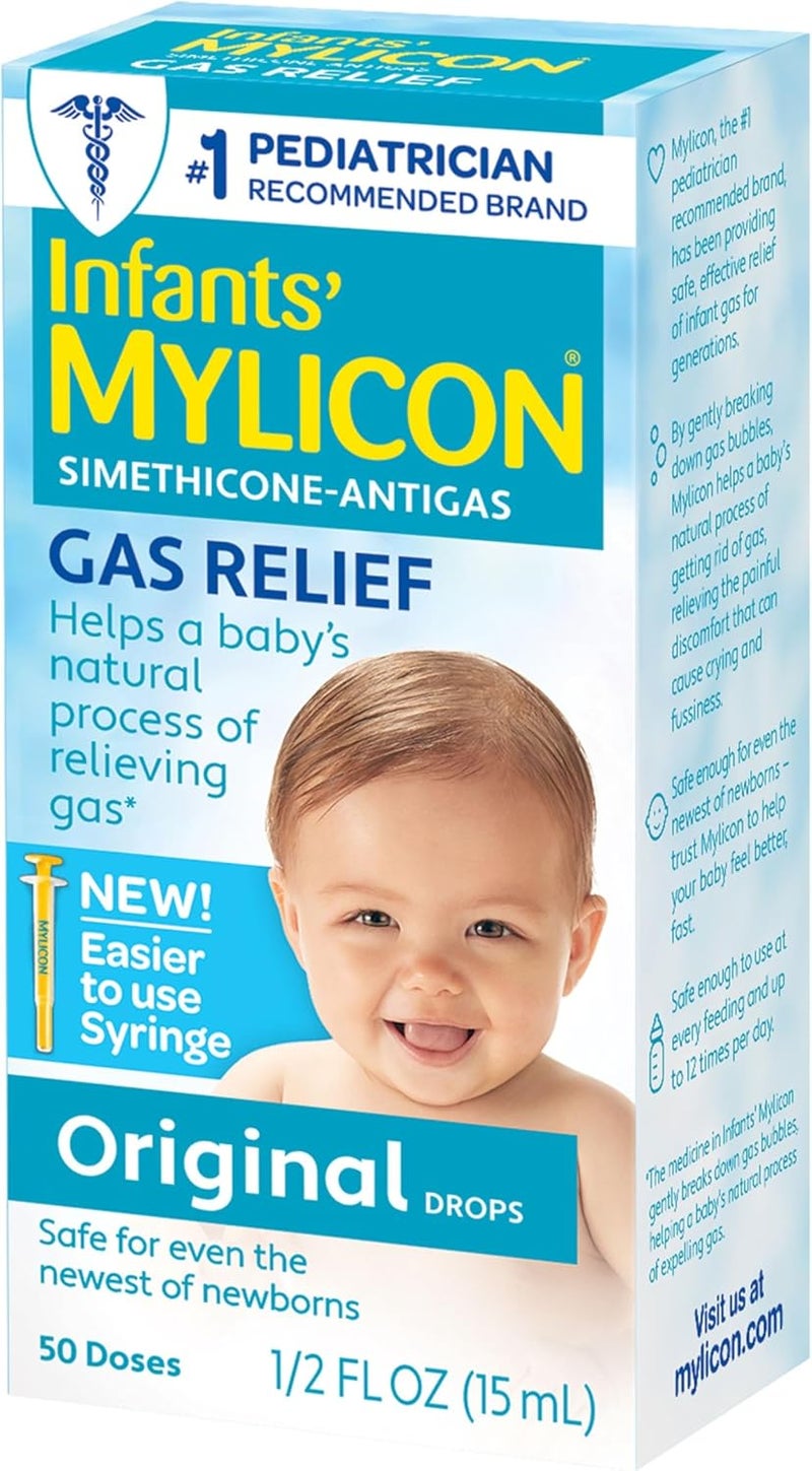 Mylicon قطرات تخفيف الغاز للأطفال والرضع، التركيبة الأصلية، 0.5 أونصة سائلة - Image 1