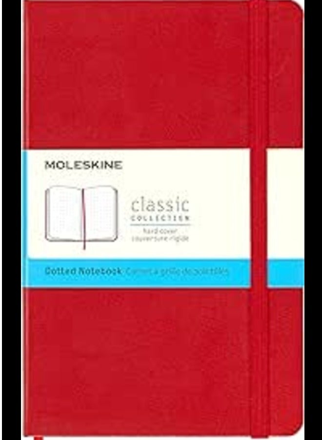 Moleskine Medium Dotted Hardcover Notebook : Scarlet