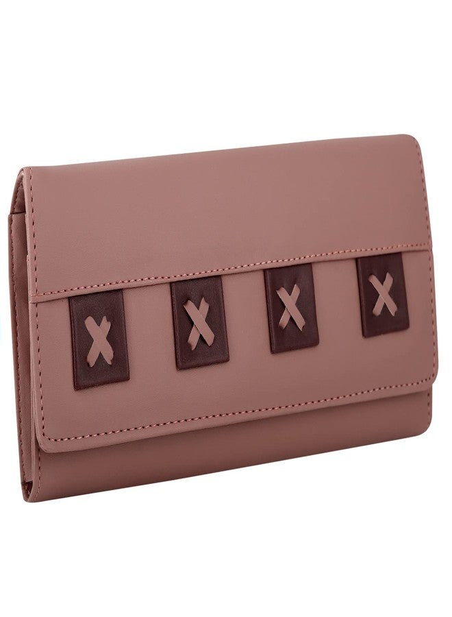ALSU Women's Peach Hand Wallet Clutch_jln-007pch - Image 1