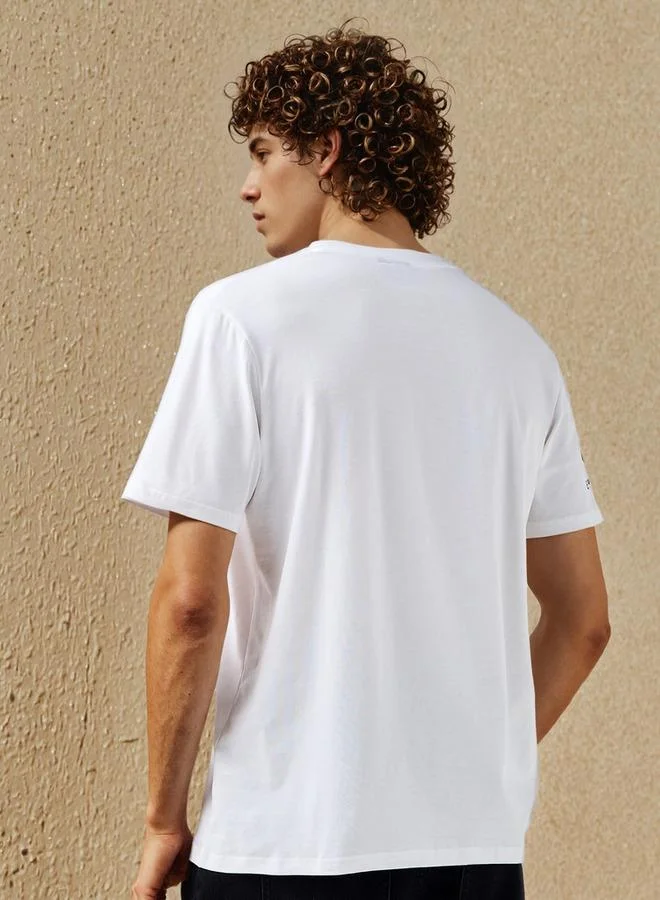 SP Characters  Men Regular Fit Crew Neck Short Sleeves The Godfather Print T-shirt for Men | Best Price UAE