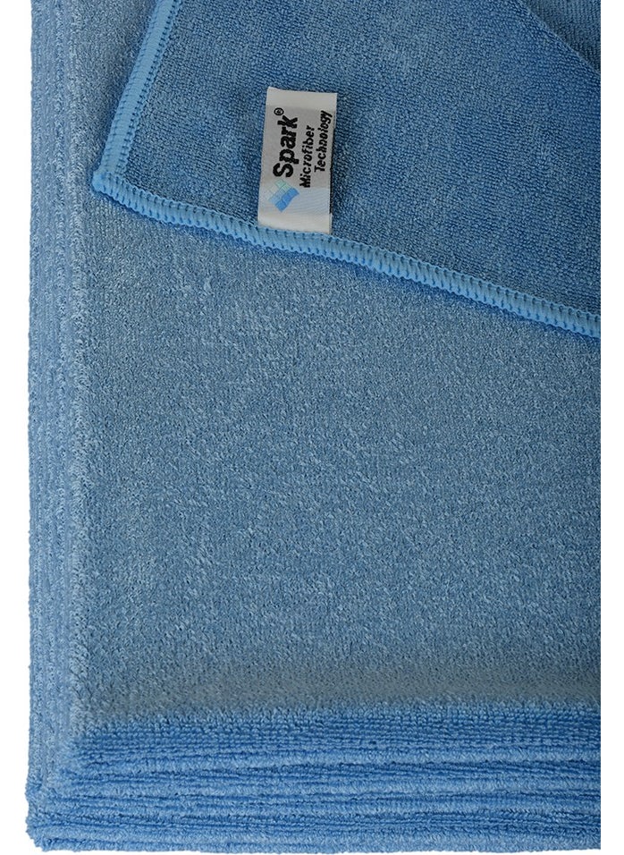 Spark Velvet Textured Car Drying Cloths 12 Pack 70x50 cm Blue  - Image 3