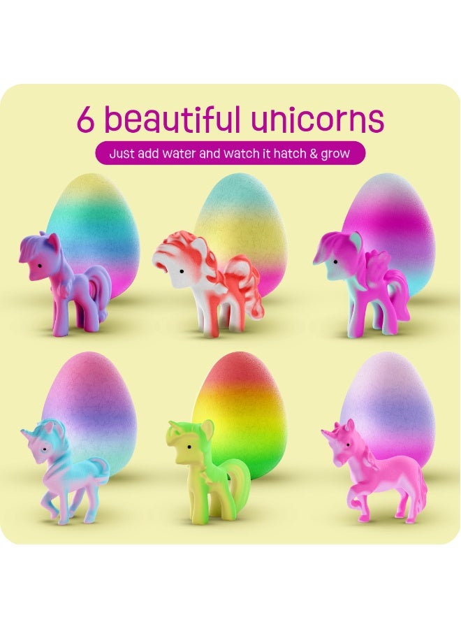 Halamodo 6Pcs Kids Unicorn Hatching Surprise Eggs, Boys Girls Unicorn Toys, Hatching Unicorn Surprise Eggs, Children'S Role-Play Toys, Party Filler Small Gifts, Birthday Gift Ideas For Girls And Party Favors - Image 3