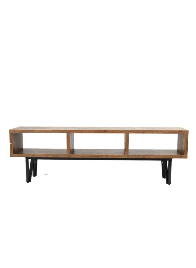 AL Hadaya Mall Elegant Wooden TV Stand - Honey Brown - 160x30x50cm - Image 3
