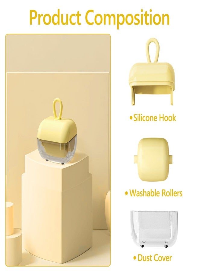 DAECHAO Reusable Lint Roller Washable Mini Sticky Roller Portable Remover for Clothes, Sofa, Car & Travel Pet Hair Removal Tool (Beige 1Pack) - Image 3