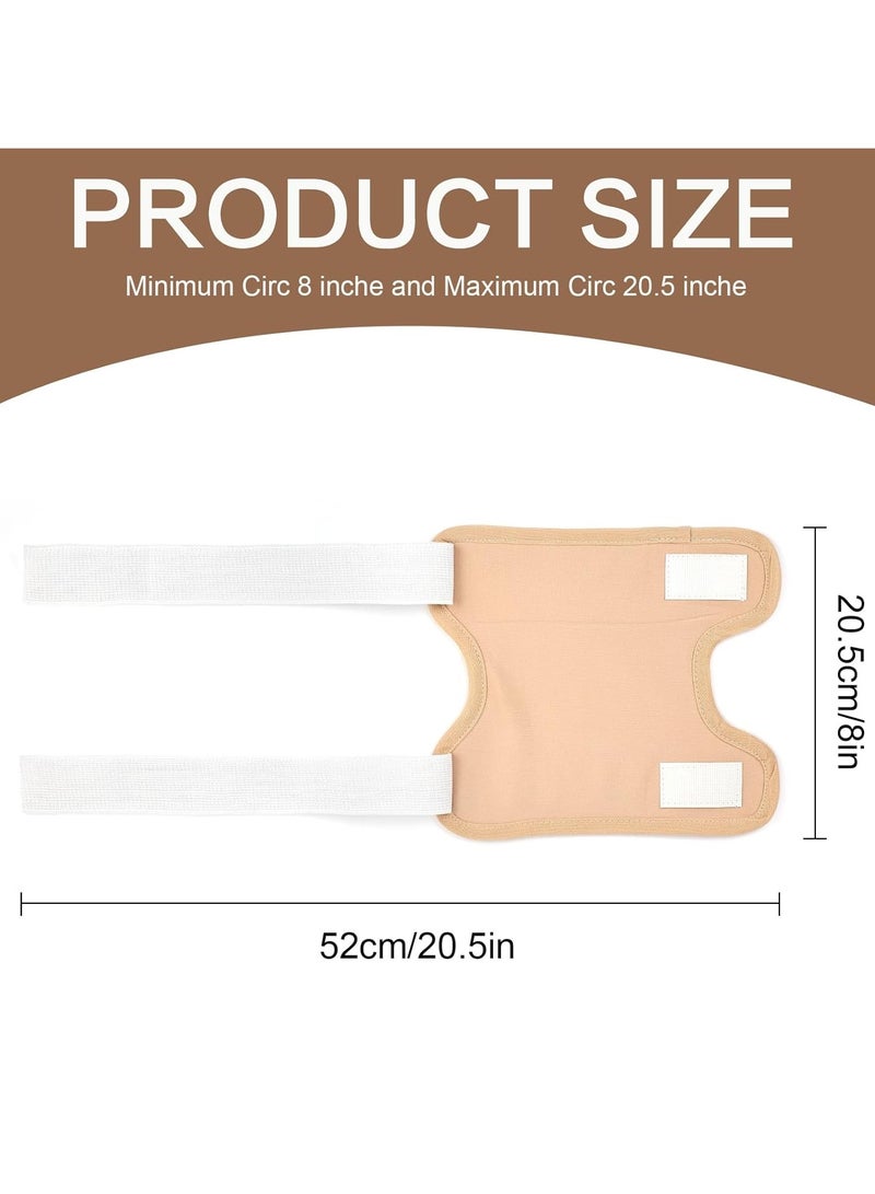 general 2-Piece Castor Oil Pack Set for Knees, Elbows, Arms, and Thighs Organic Cotton Castor Oil Compression Pad Kit Reusable with Adjustable Velcro Elastic Straps Waterproof and Leak-Proof - Image 5