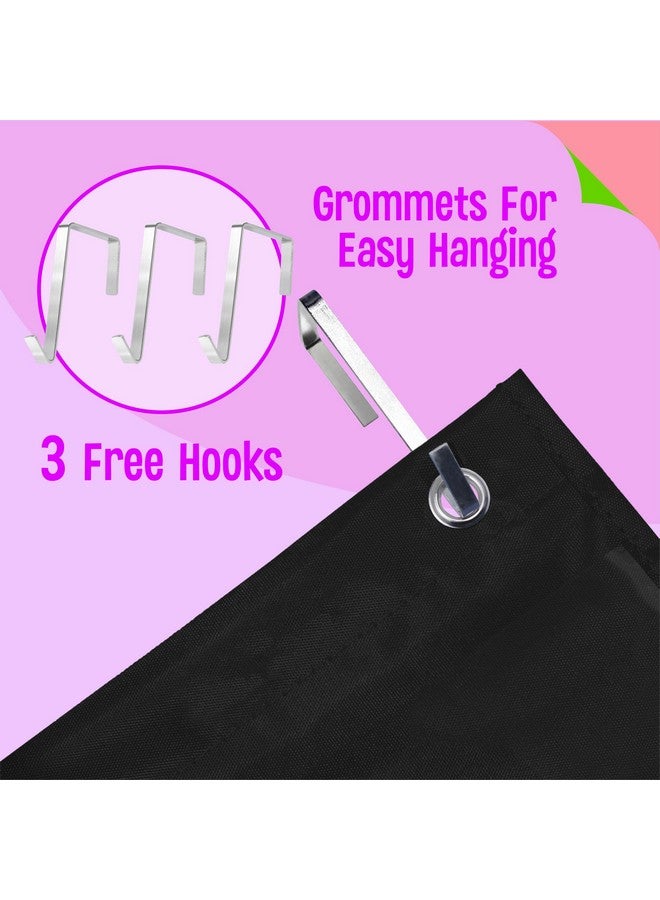 SpriteGru Class Jobs Pocket Chart, 1 Pocket Chart+83 Erasable Cards+3 Metal Hooks+2 Markers, Teacher’S Helper For Bulletin Board Classroom School Home (19.7” X 37”, Black) - Image 2