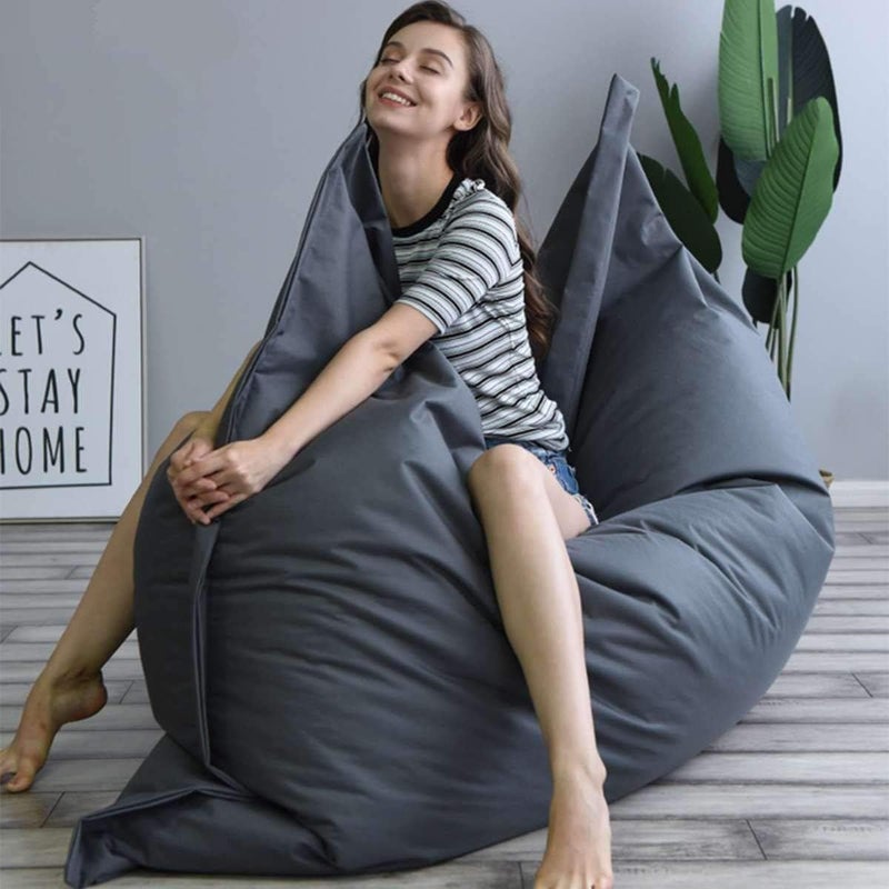 Bixolon ZHCWT Square Sofa Cover Chairs without Filler Waterproof Lounger Seat Bean Bag Puff Couch Tatami Living Room Furniture - Image 4