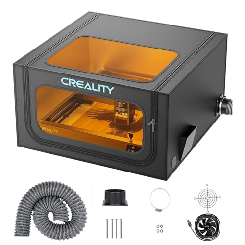 CREALITY FALCON Creality Laser Engraver Enclosure 2.0, Universal Laser Engraver Protective Cover Tent, Fits for Most Laser Engraver Machine, Eye Protection, Insulates Against Noise, Fumes and Odors, 720x720x400mm - Image 1