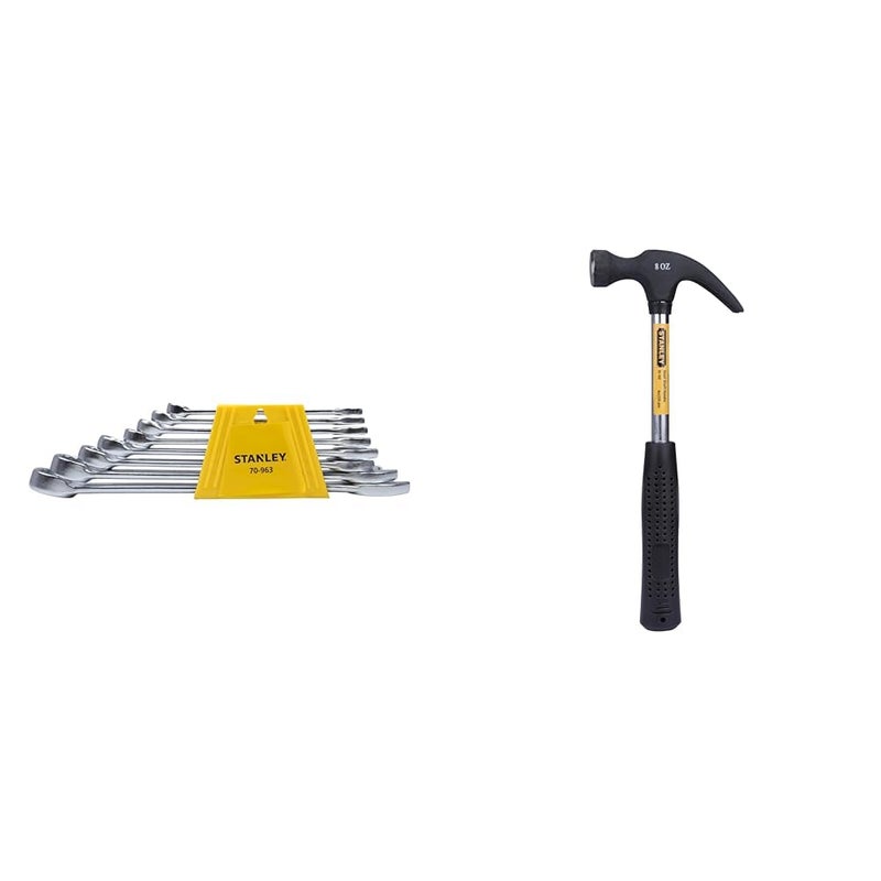 Stanley Stanley 70963E 8piece Chrome Vanadium Steel Combination Spanner Set with MaxiDrive System AntiS  - Image 1