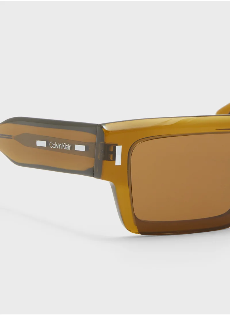 CALVIN KLEIN Modified Rectangle Sunglasses Ck24532S