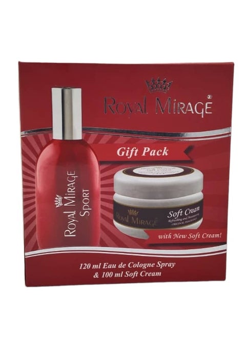Royal Mirage Sport EDC 120ml with Soft Cream 100ml