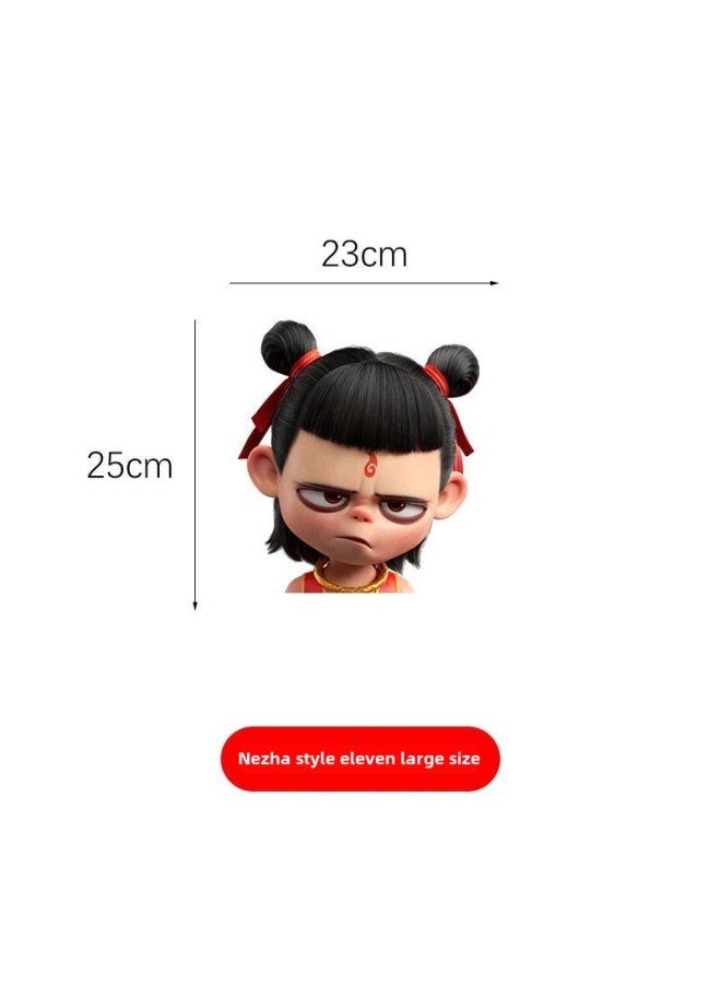 Nezha Devil Boy Sea-making Personality Car Sticker Car Motorcycle Glass Rear Gear Body Trunk Waterproof Sticker Decoration-Color:Nezha Style 11 -Size:Default Items  - Image 1