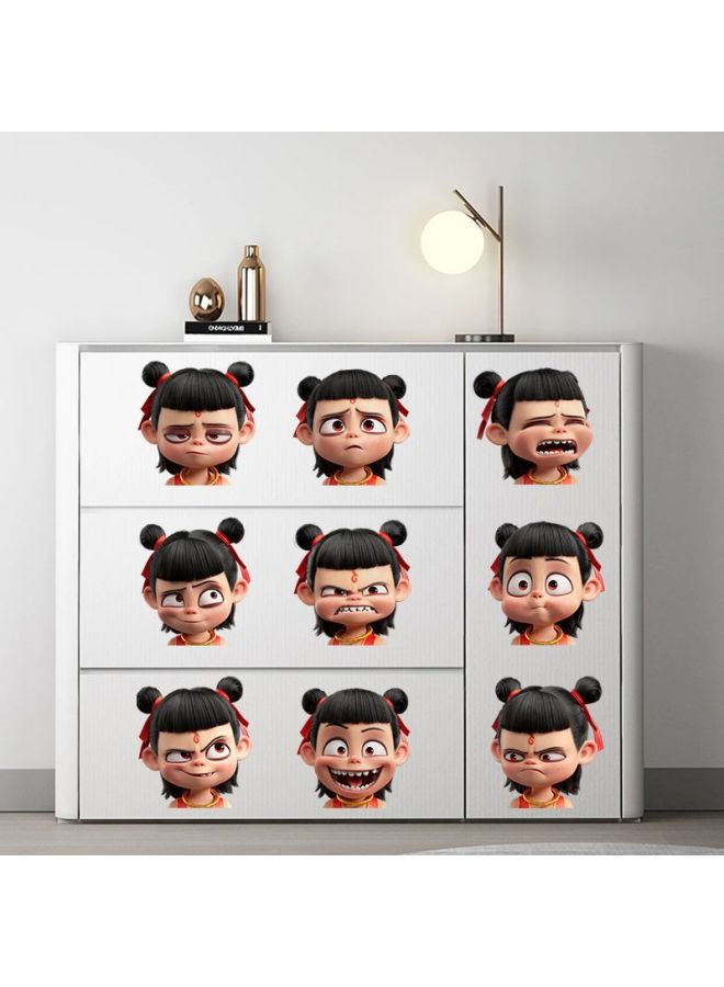 Nezha Devil Boy Sea-making Personality Car Sticker Car Motorcycle Glass Rear Gear Body Trunk Waterproof Sticker Decoration-Color:Nezha Style 11 -Size:Default Items  - Image 2